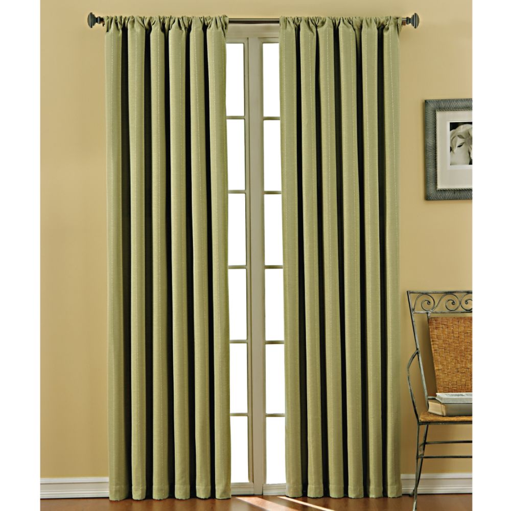 Eclipse Curtains Haskel Stripe Energy-Saving Blackout Window Panel 52 in. x 84 in. Panel