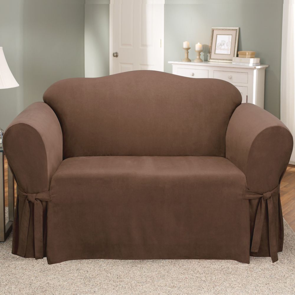 Great Price Sofa Slipcovers - Soft Suede Chocolate at Kmart.com