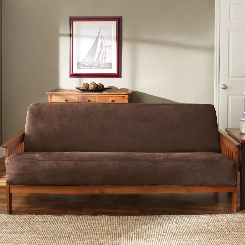 Sure Fit Soft Suede Chocolate Futon Slipcover at Kmart.com