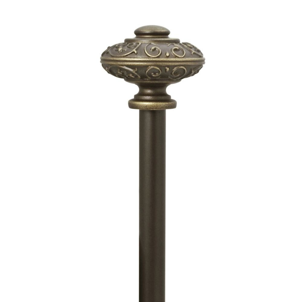 Whole Home Metal Curtain Rod Set Adjustable