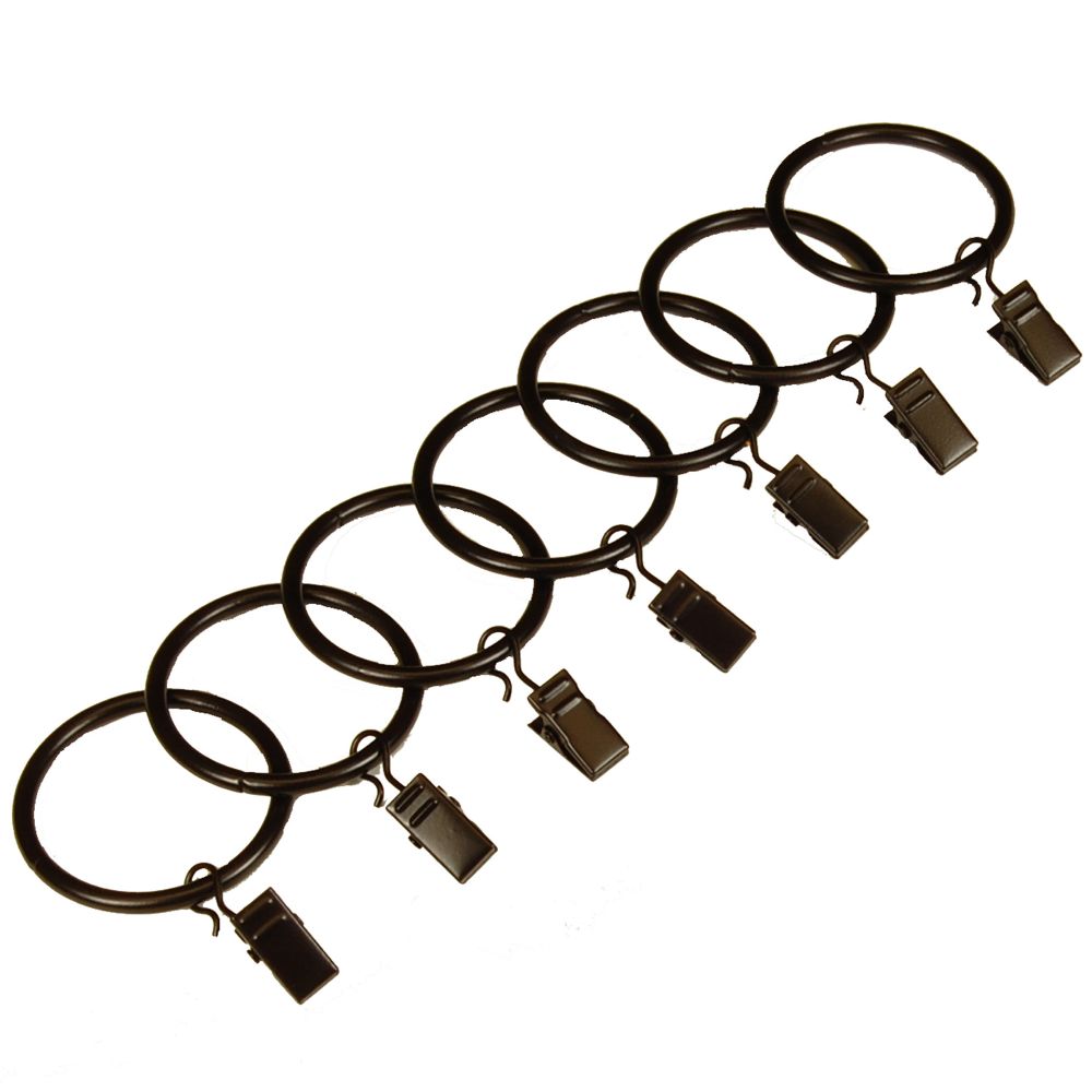 BCL 125CLMH, Clip Rings for 1-1/4 in. Diameter Rod, 14 pack, Antique Mahogany