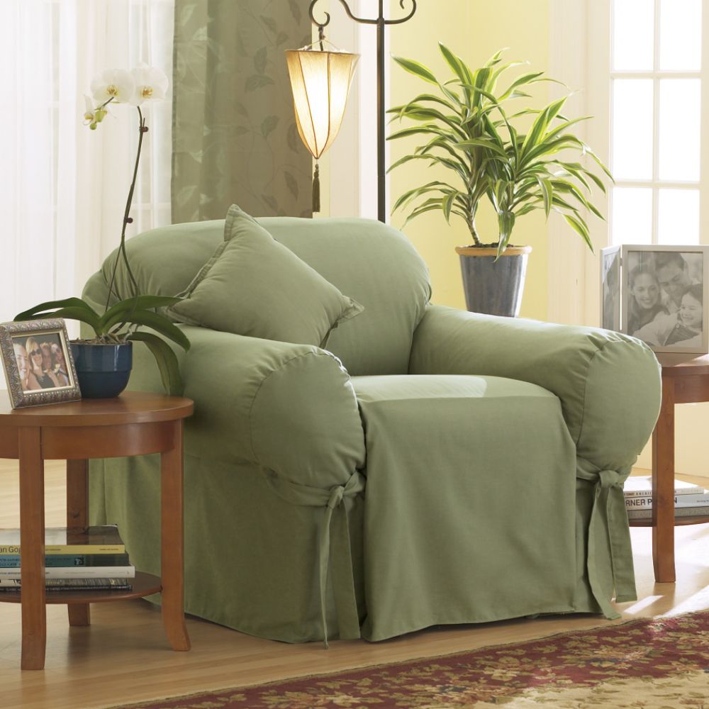 Sure Fit Duck Solid Sage Chair Slipcover at Kmart.com