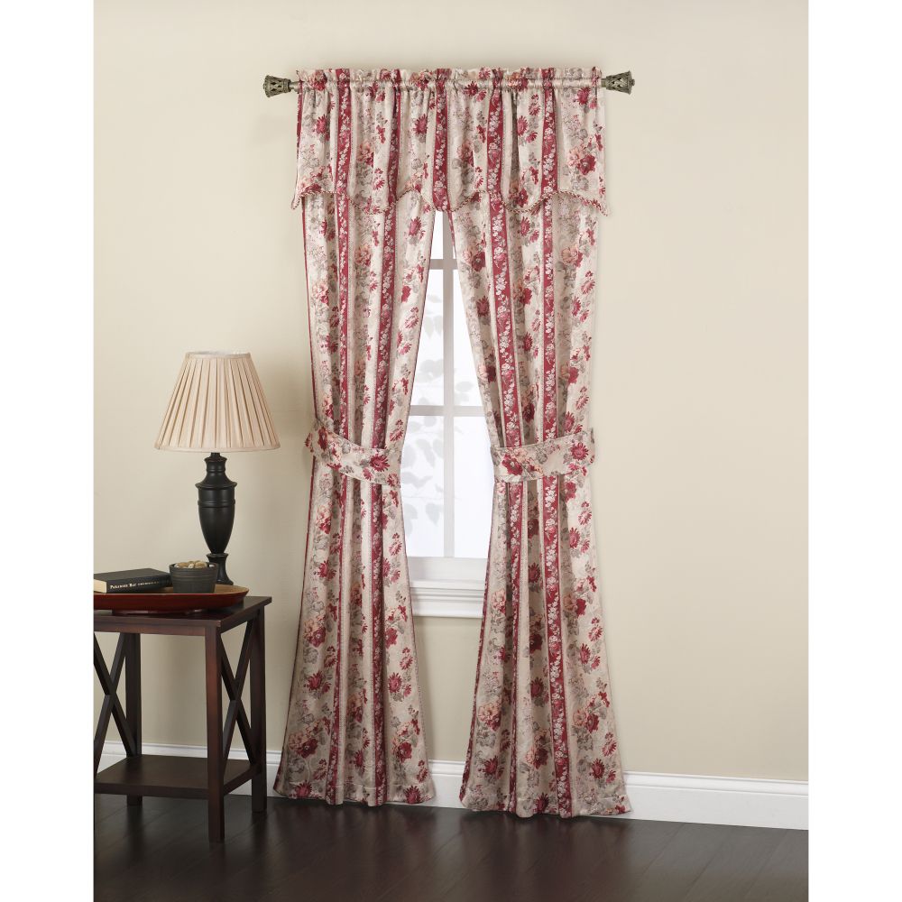 Colormate Great Price Addison Floral Jacquard 5 Pc Window Set