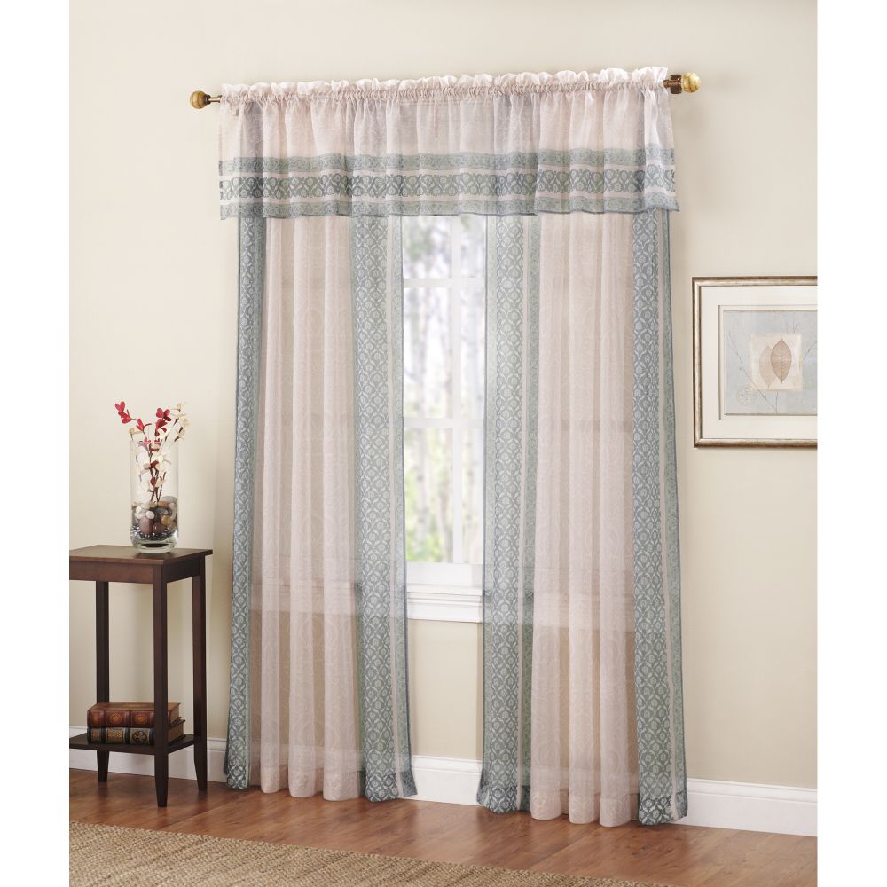 Colormate Indira Window Valance  Peacock