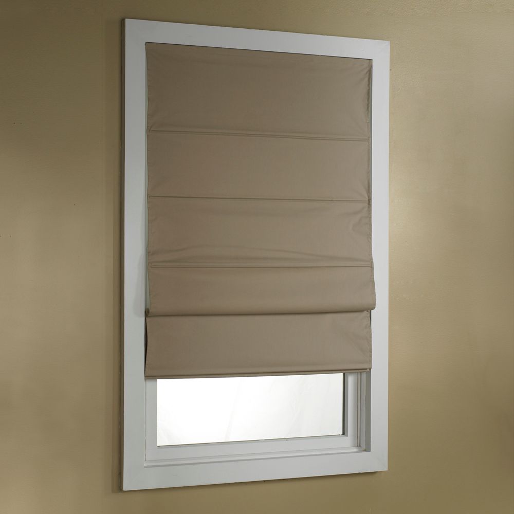 Green Mountain Vista Insulated Roman Shade - Linen - 34x72"