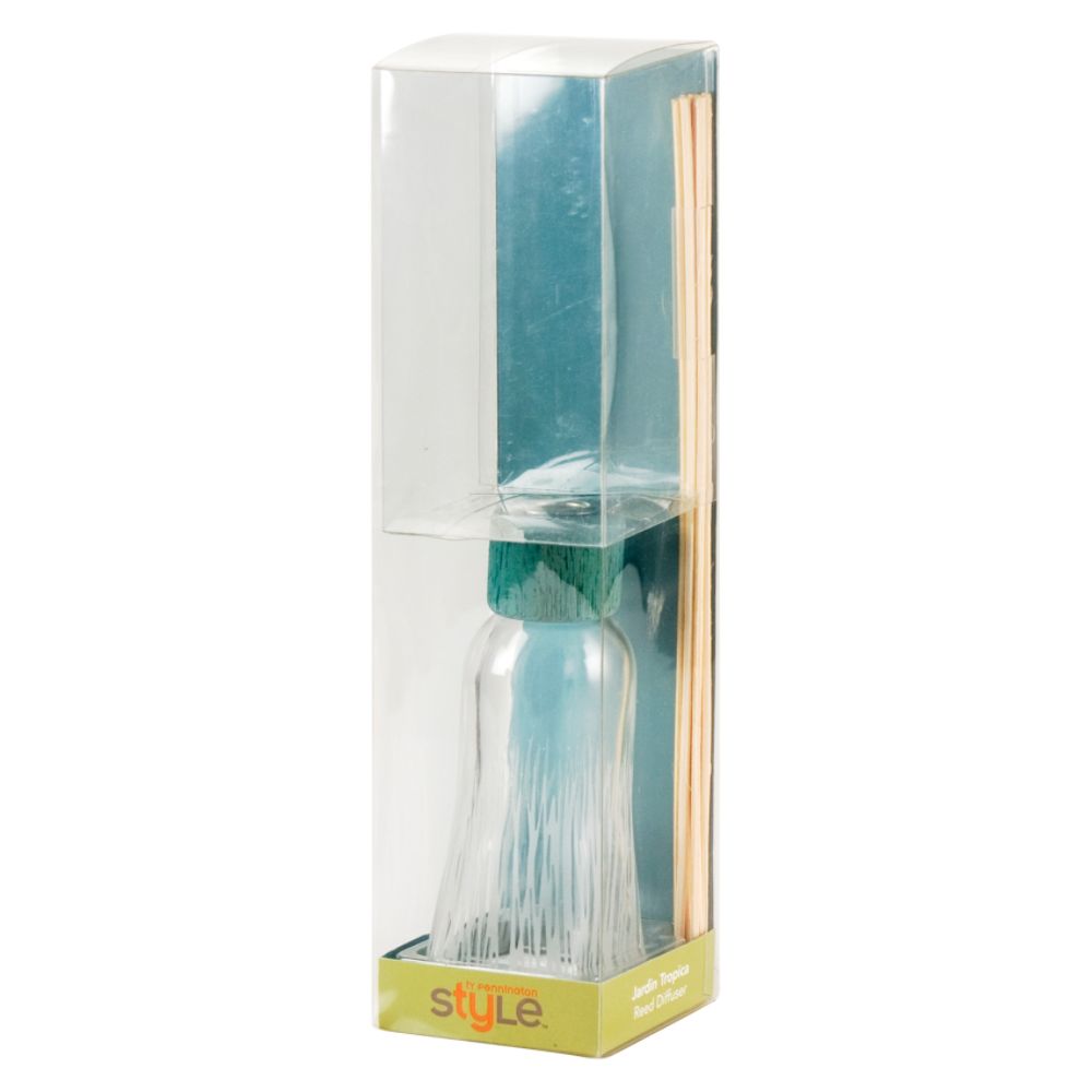 Ty Pennington Style Etched Jar Reed Diffuser - Jardin Tropica