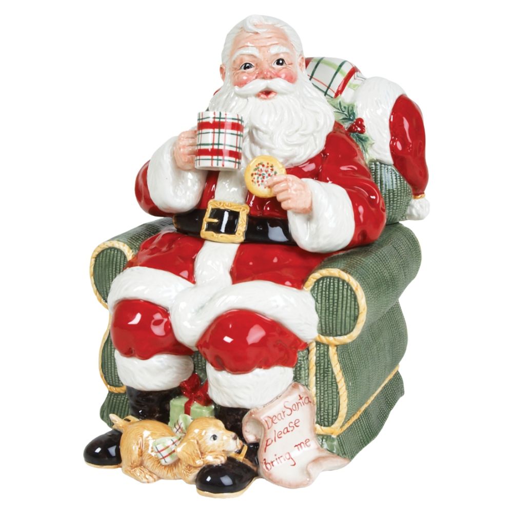 Fitz and Floyd Dear Santa Cookie Jar
