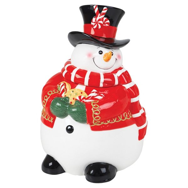 Fitz And Floyd Sugar Coated Christmas Cookie Jar