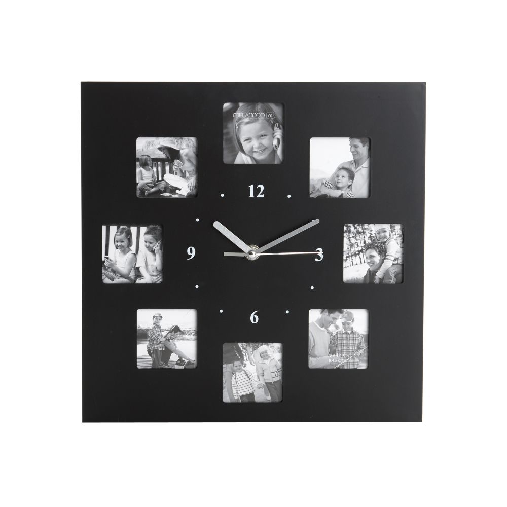 Melannco 12 in. Photo Clock with 8 Photo Openings at Sears.com