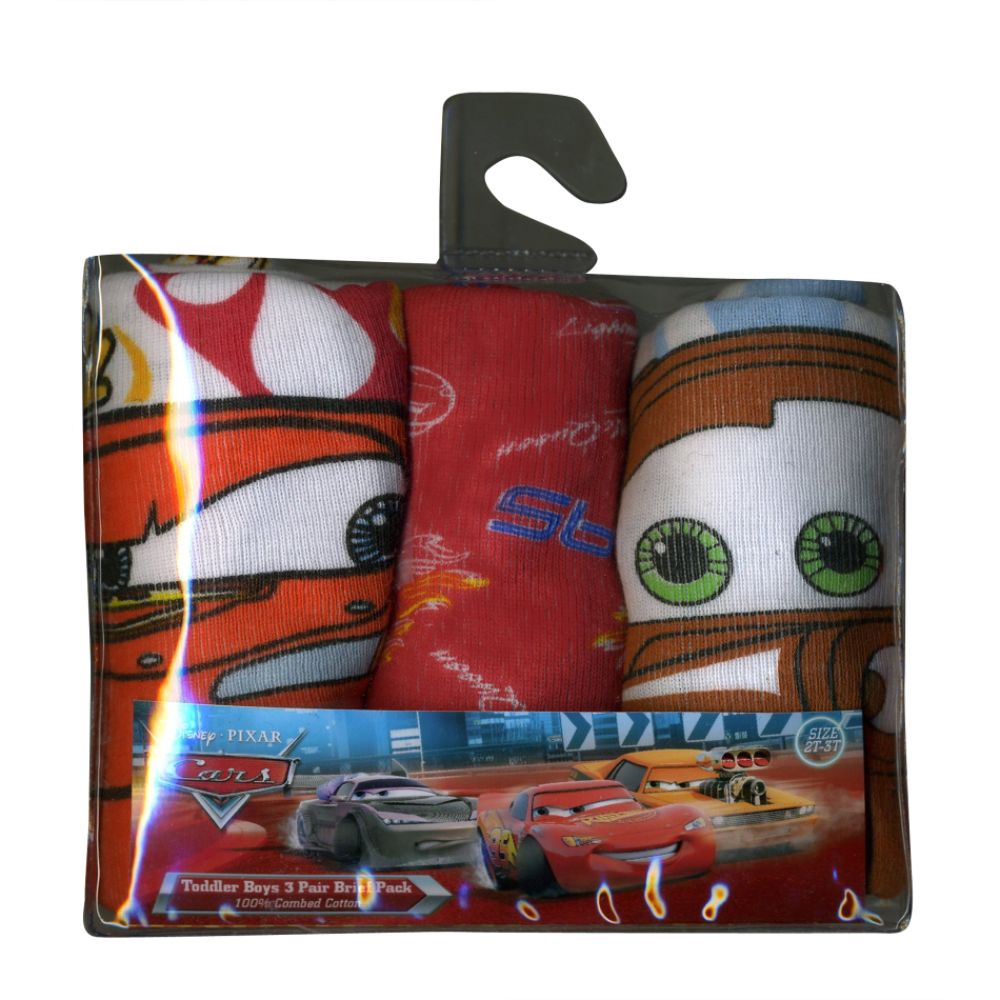 Disney PIXAR Cars Toddler Boy's Cars 3-Pair Brief Pack