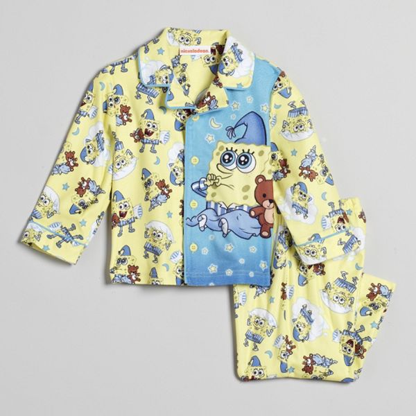 SpongeBob SquarePants Toddler Boy's Sleepy Time Print Pajamas