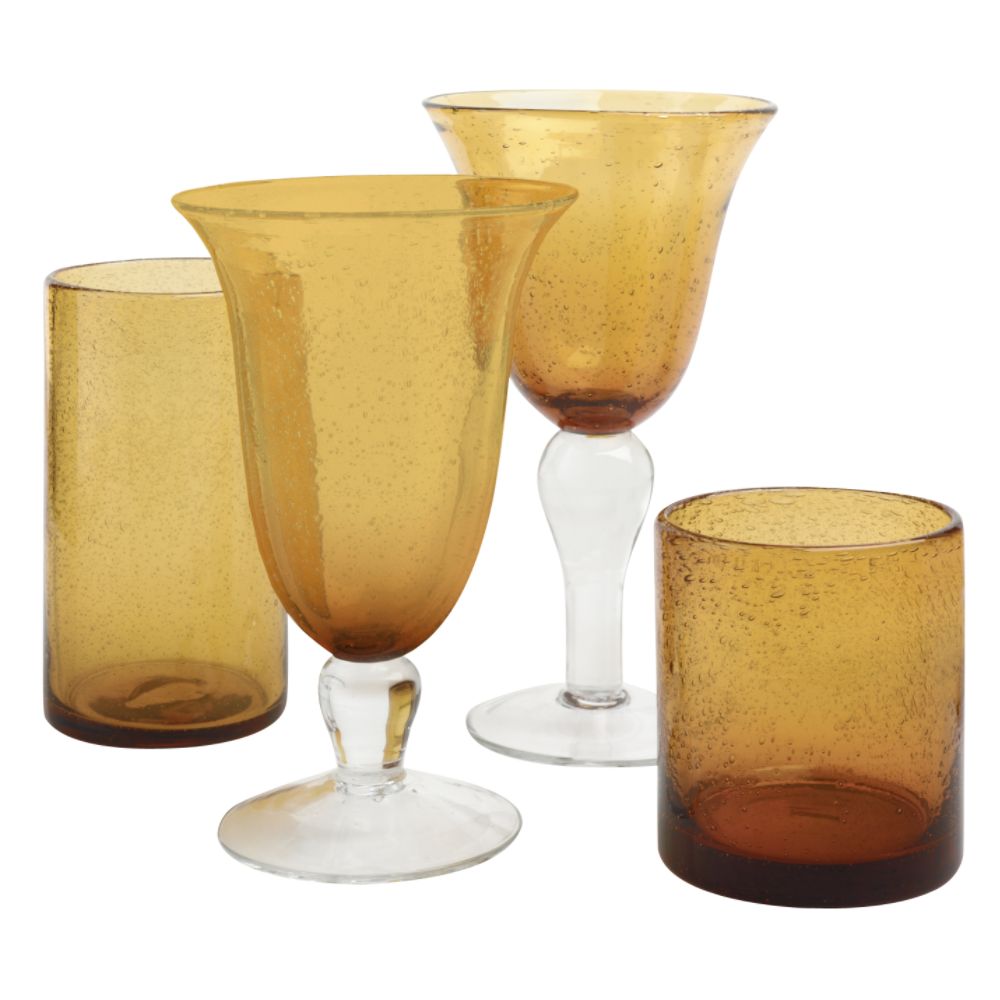 Amber Glassware Collection