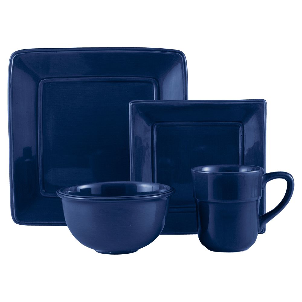 Country Living Solid Blue Square Dinnerware Collection