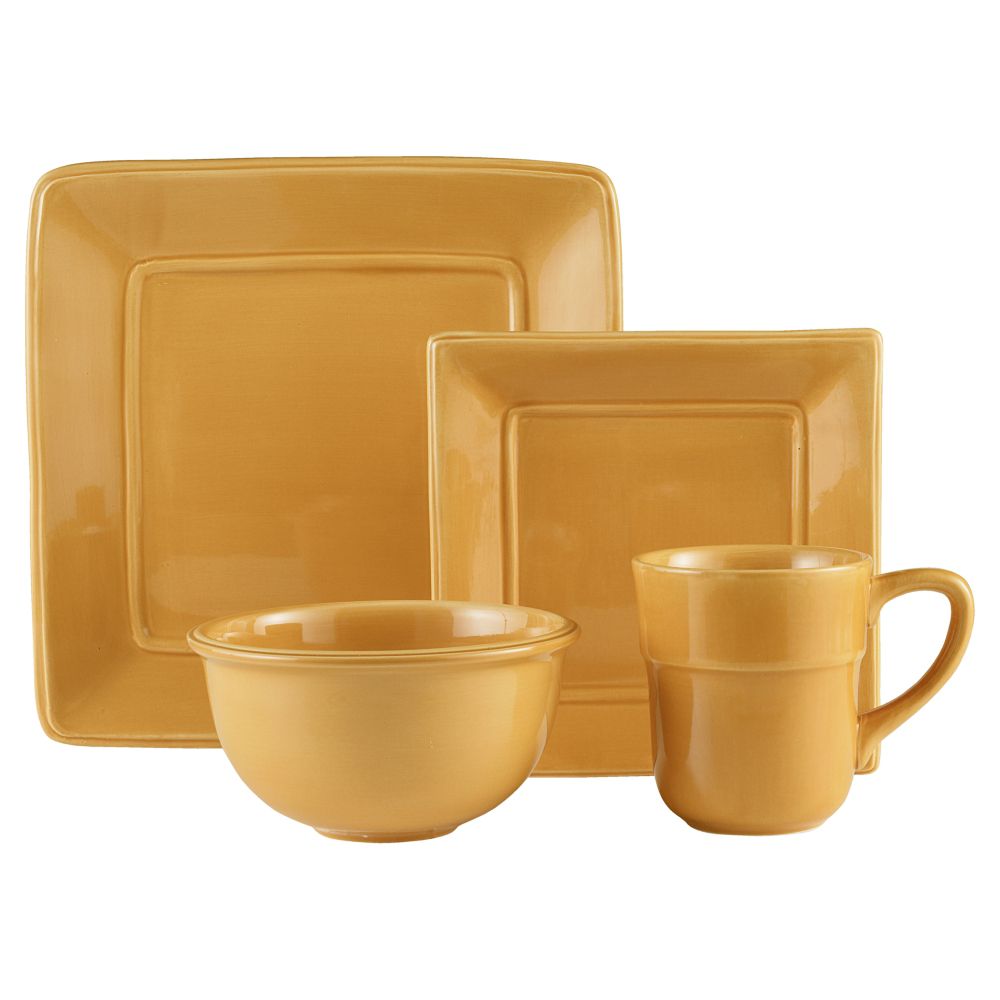Country Living Solid Amber Square Dinnerware Collection