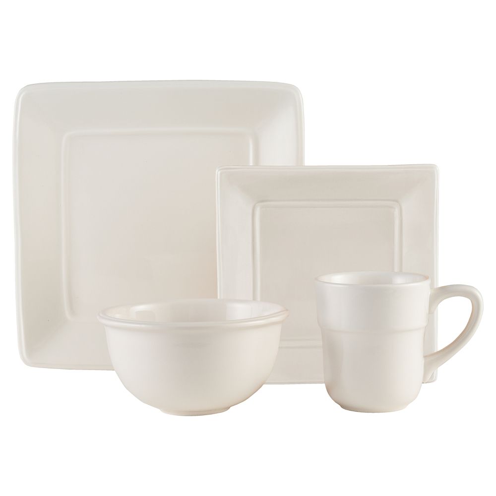 Country Living Solid White Square Dinnerware Collection