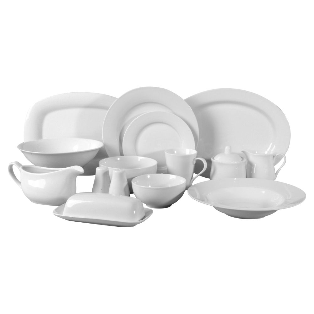 Colormate Open Stock Whiteware Dinnerware Collection