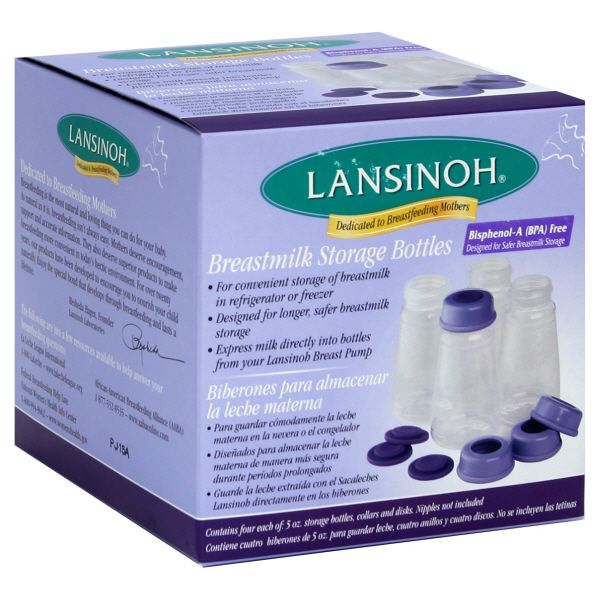 Breastmilk Storage Bottles. Lansinoh Breastmilk Storage Bottles, 4 ottles Reviews