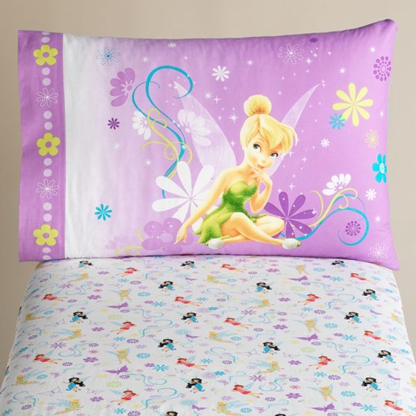 Disney Fairies 2-Piece Pixie Dots & Flowers Toddler Bedding Set