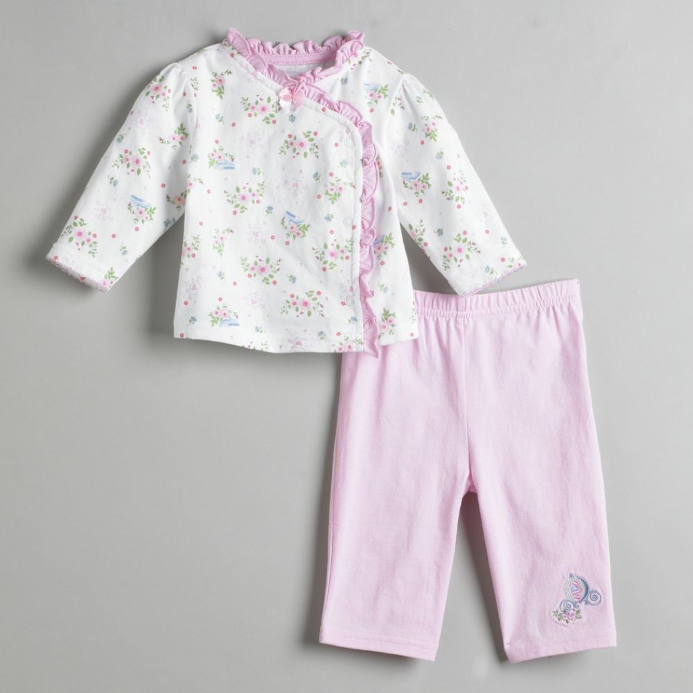 Disney Princess Newborn Girl's 2-Piece Floral Take Me Home