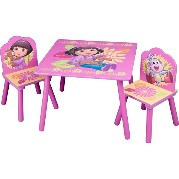Nickelodeon Dora With Puppy Table & Chairs Set 