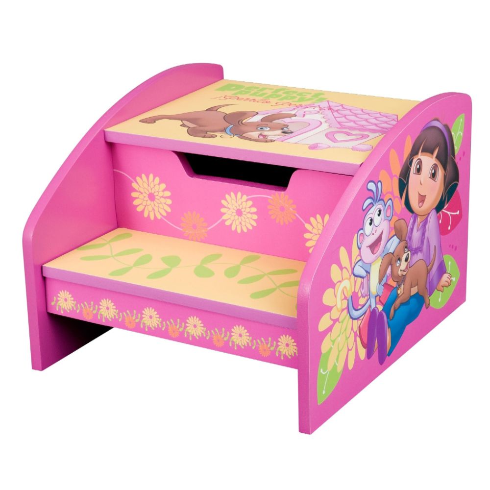 Nickelodeon Dora With Puppy & Boots Step Stool With Storage at Kmart.com