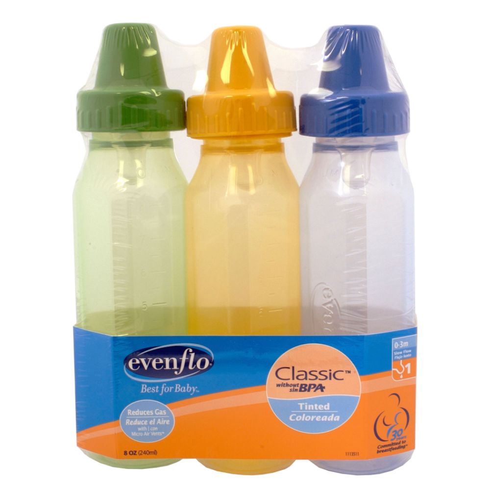 Evenflo Classic Light Tint Polypropylene Baby Bottles Without BPA 3 Pack, 8 Oounce at Sears.com