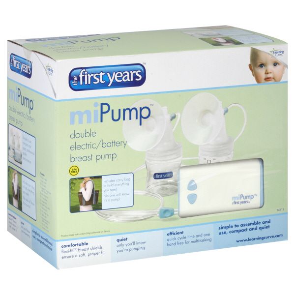 The First Years miPump Breast Pump, Double Electric/Battery, 1 pump