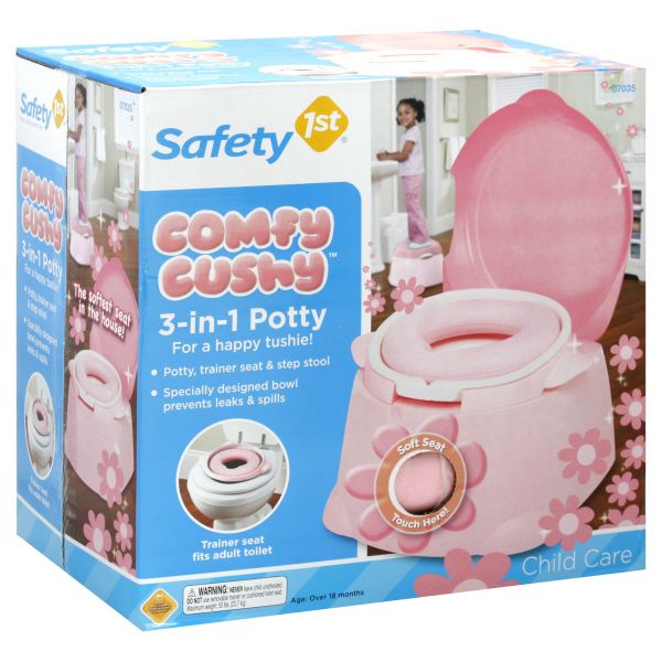 Safety 1st Child Care 3-in-1 Potty, Comfy Cushy, 1 potty