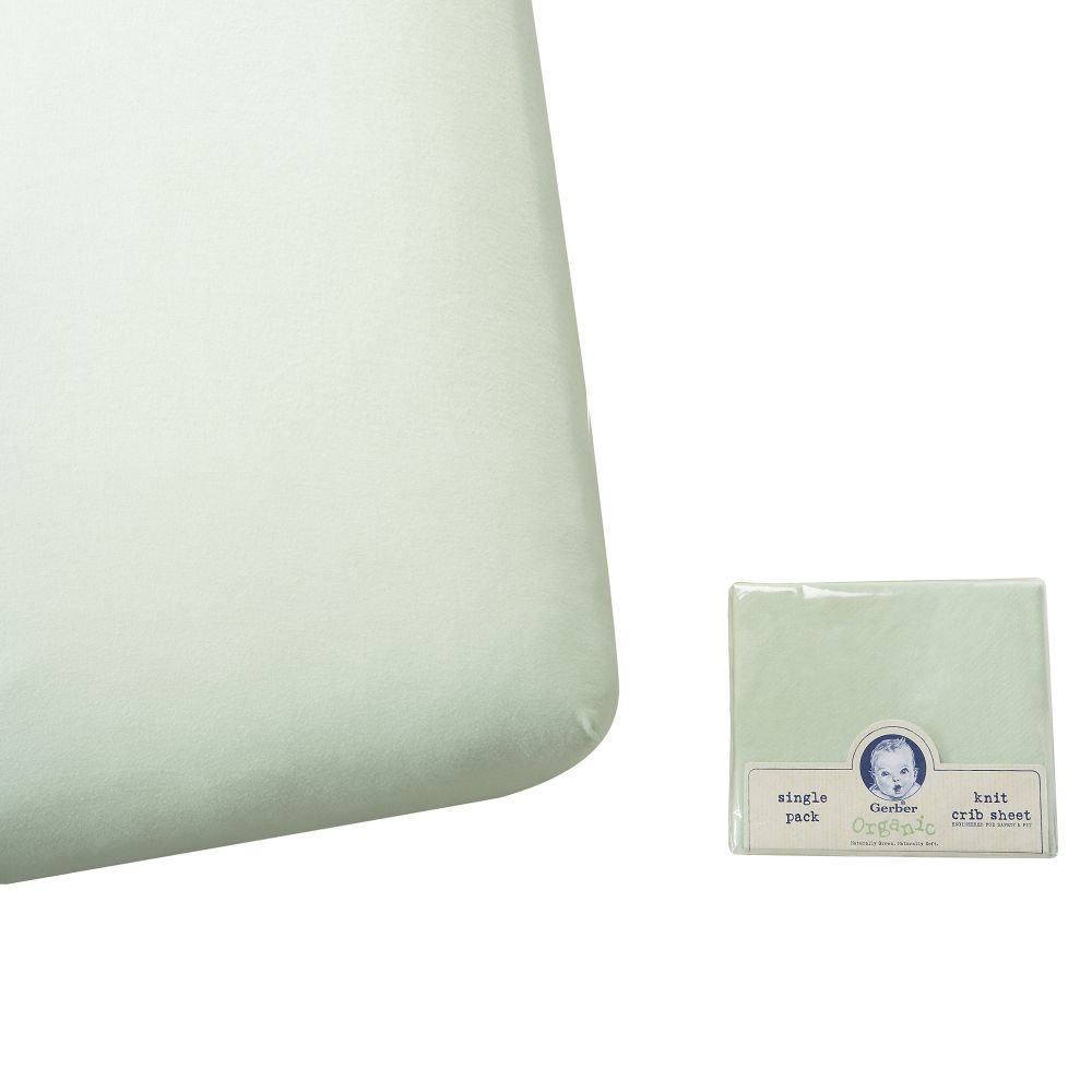 Gerber Neutral Sage Organic Crib Sheet at Sears.com