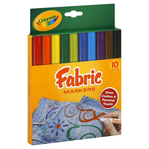 Crayola Fabric Markers, 10 markers at Kmart.com