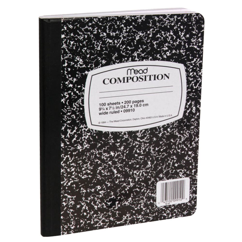 Mead Composition Book Wide Ruled 100 Sheets 1 book