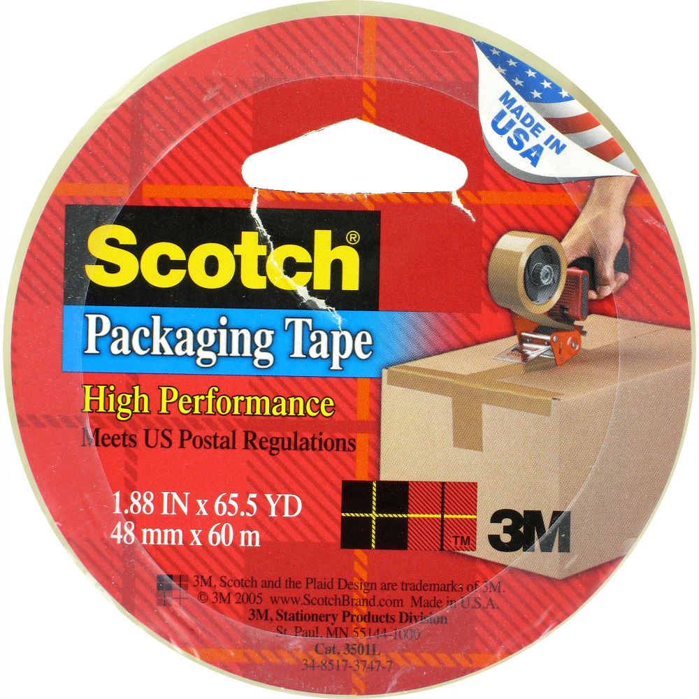 Scotch SCOTCH PACKAGING TAPE 188 X 655 YDS