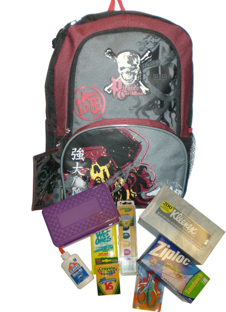 Pirates Backpack with School Supplies Bundle