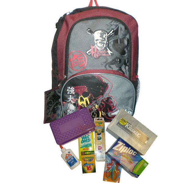 Pirates Backpack With School Supplies Bundle