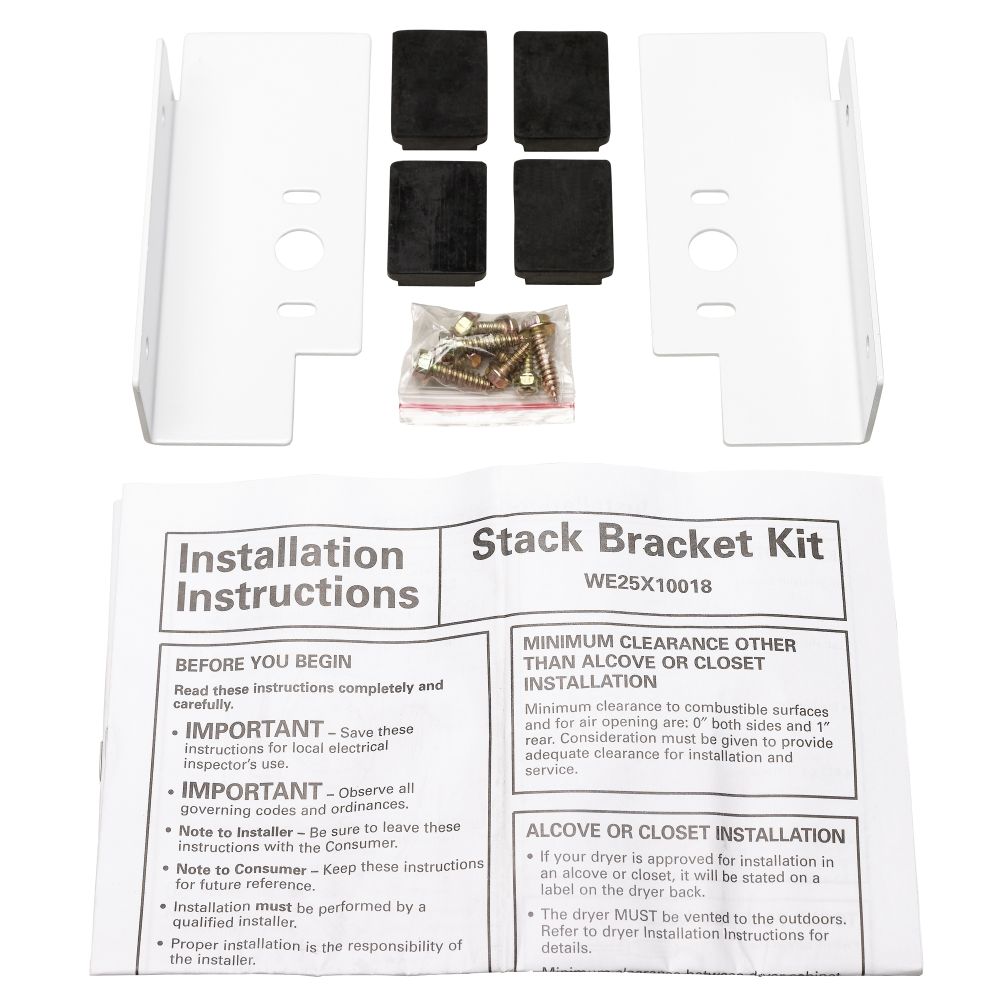 GE Profile Washer & Dryer Stack Bracket Kit