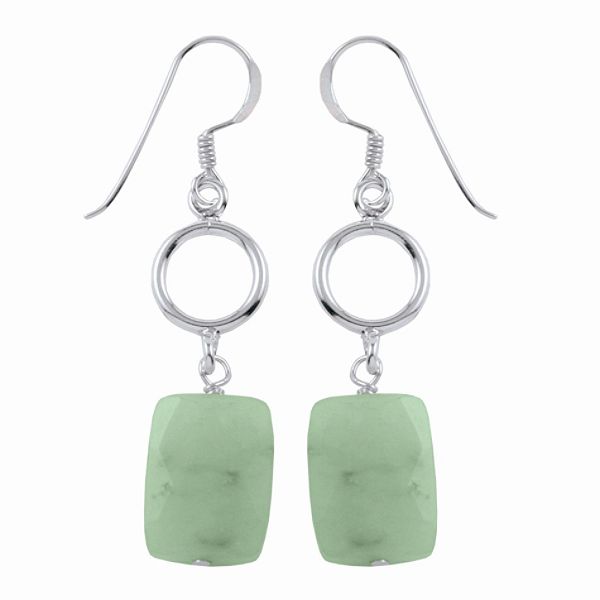 Amazonite Earrings Drop Sterling Silver CB19490