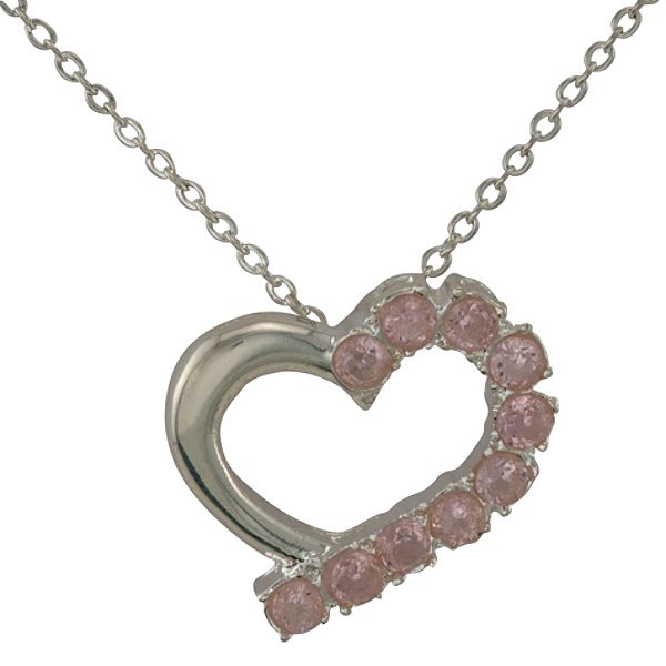 Kmart Coupons Online Codes Pink Semi Heart Pendant