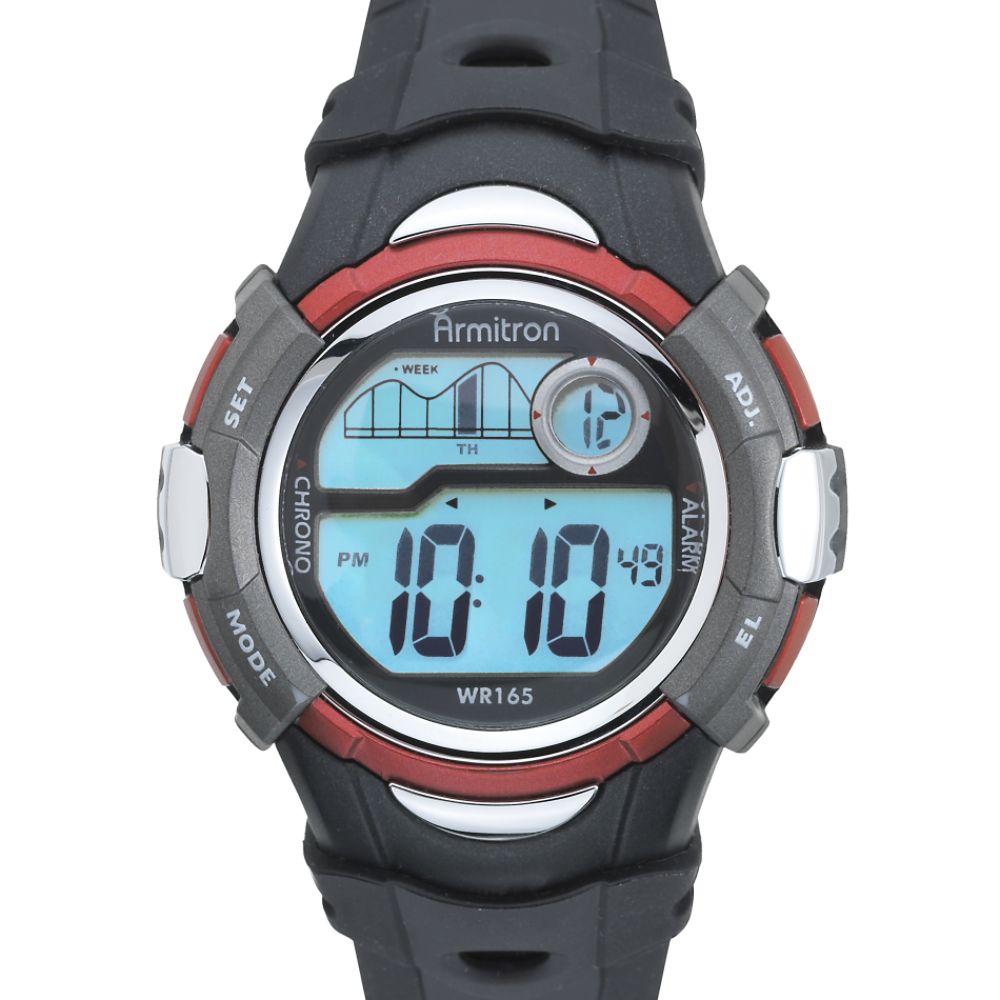 Armitron Mens LCD Display Metallic Sports Watch at Kmart.com