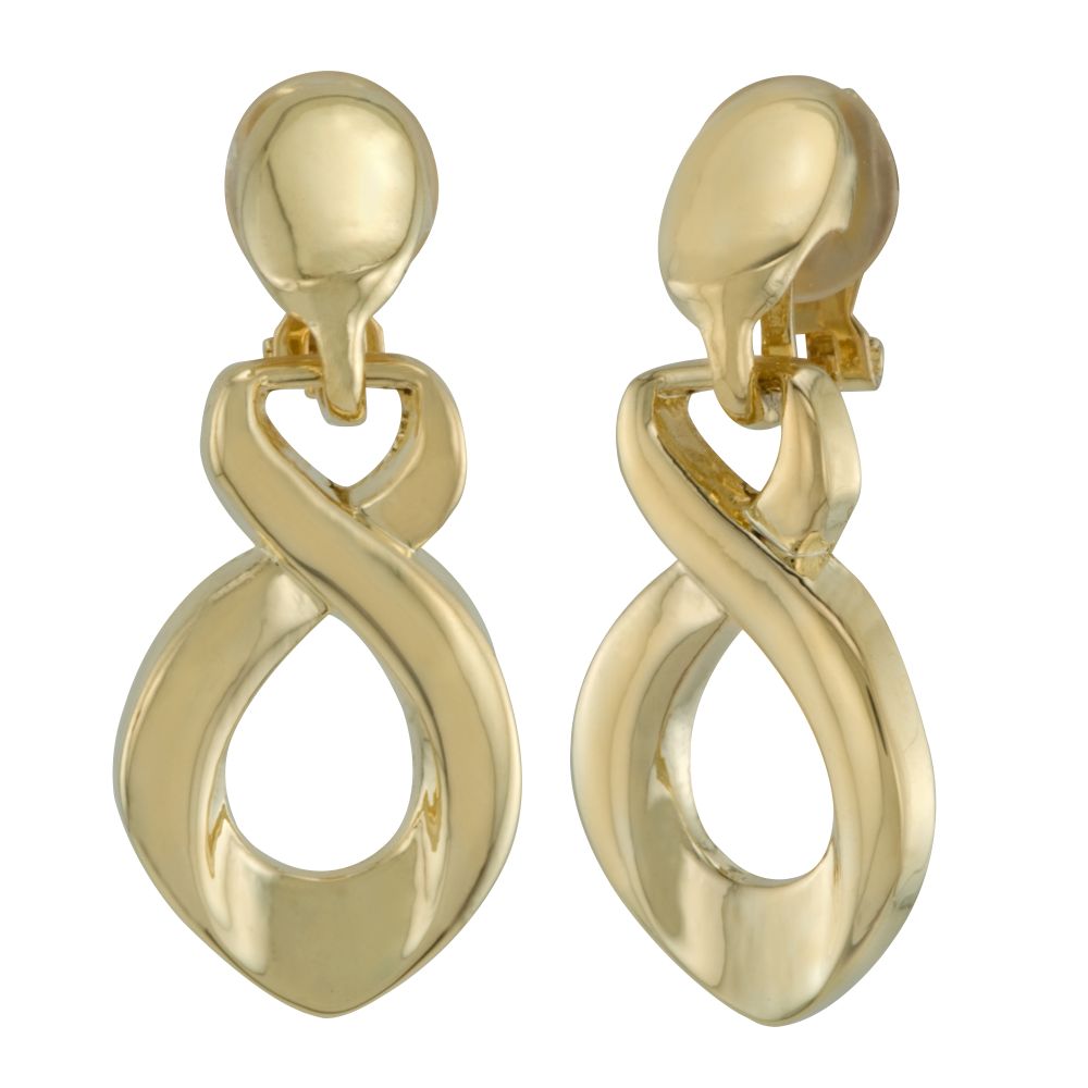 Jaclyn Smith Goldtone Figure 8 Clip Earring at Sears.com