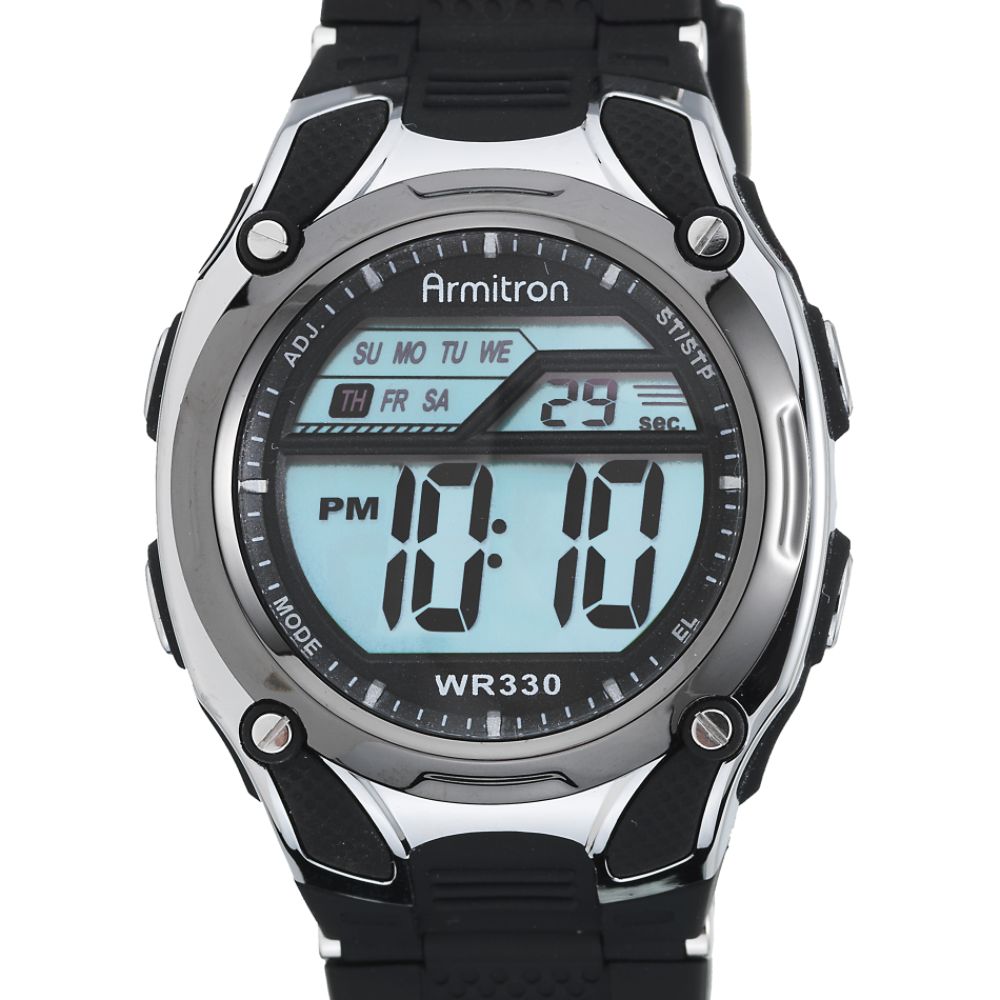 Armitron Mens Black Resin Sports Watch at Kmart.com