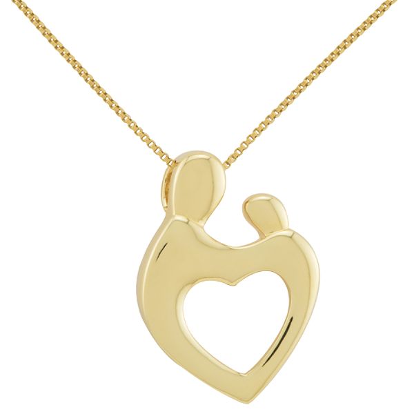 18k Gold Over Sterling Silver Mothers Pendant 425504