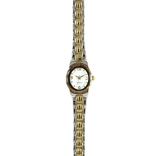 Ladies Two Tone Watch With Crystal Plate On Case 026W541954110001P 54195411