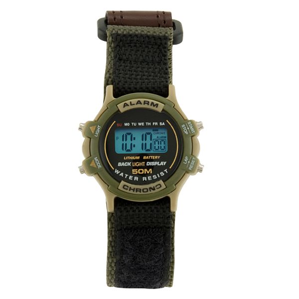 Mens Calendar Day date Chronograph Watch W digital Dial Faststrap 026W876916110001P Sears 84121KMT