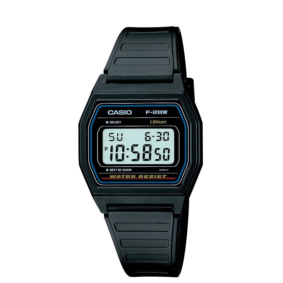 Casio Mens Classic Digital Watch with Black Resin Band