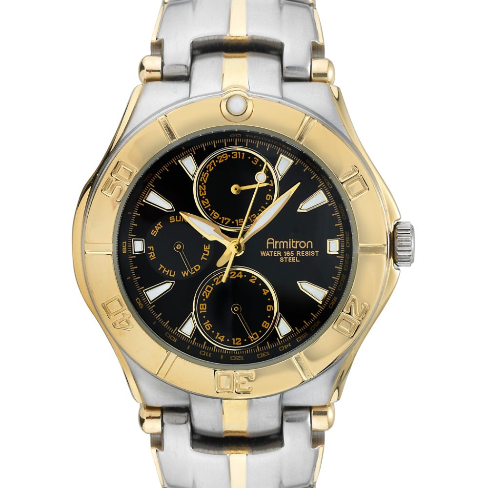 Armitron Mens Two Tone Bracelet Dress Watch