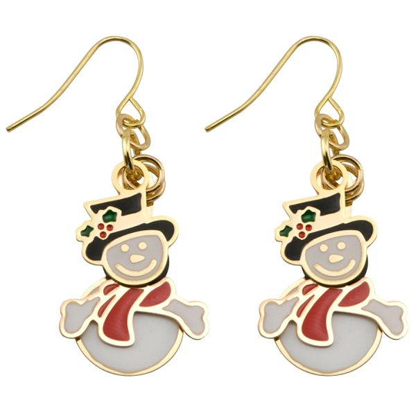 3-d Snowman Earring K & M - MP MOTIF-22