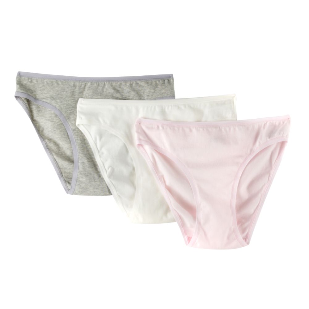 Pink K Women's 3 Pair Pack Cotton Stretch Bikinis Panties at Kmart.com