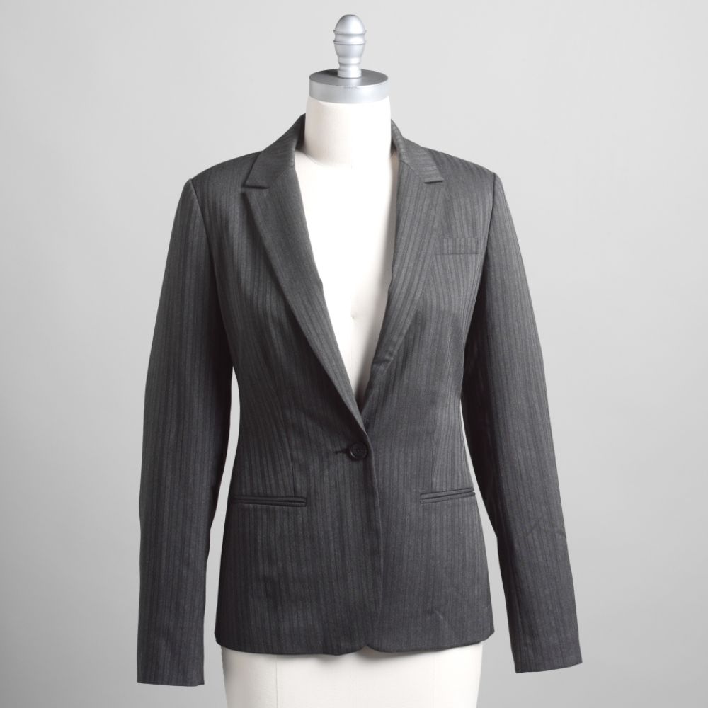 Attention Women's Herringbone Stripe Suiting Jacket