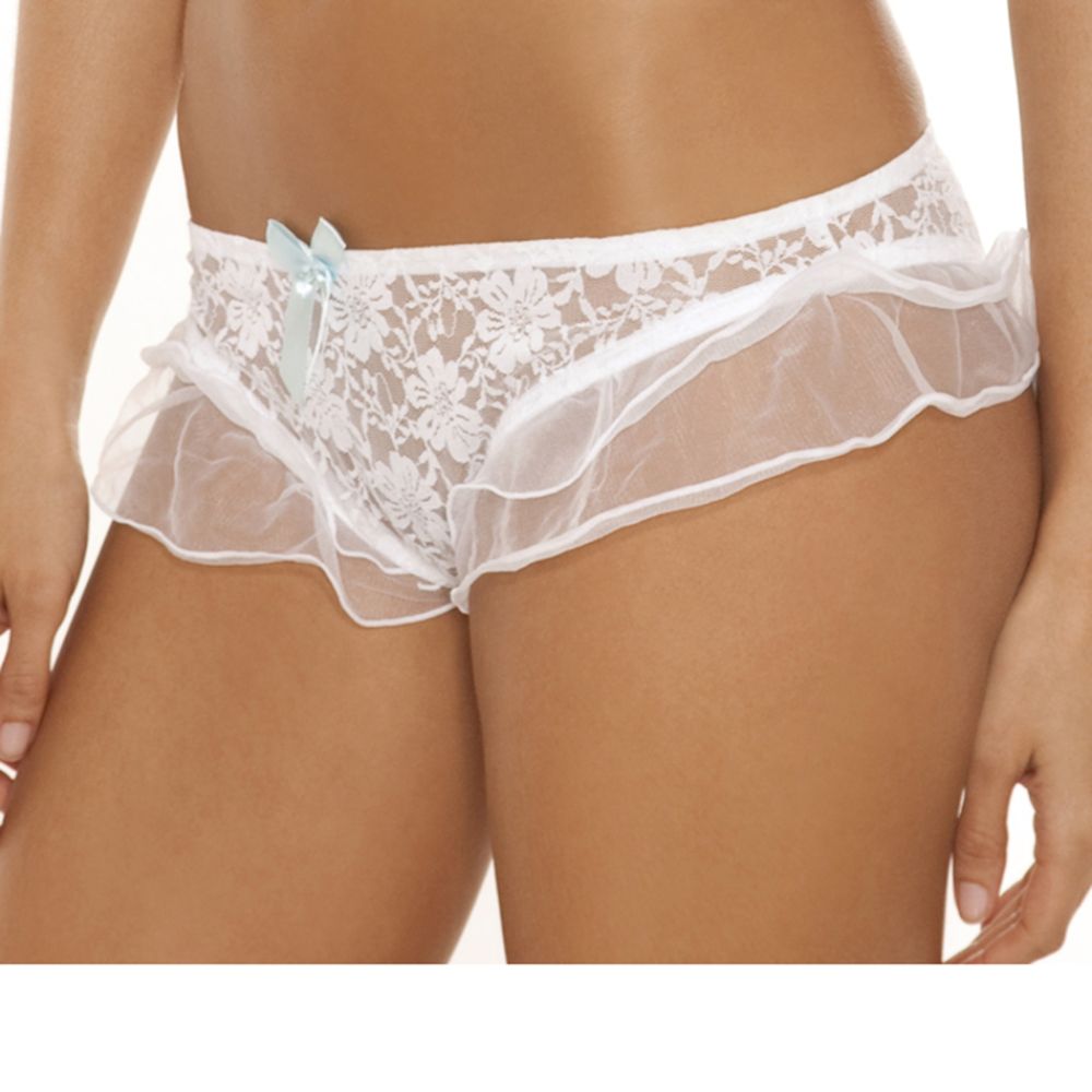 Suite 800 Women's Sheer Trim Lace Thong