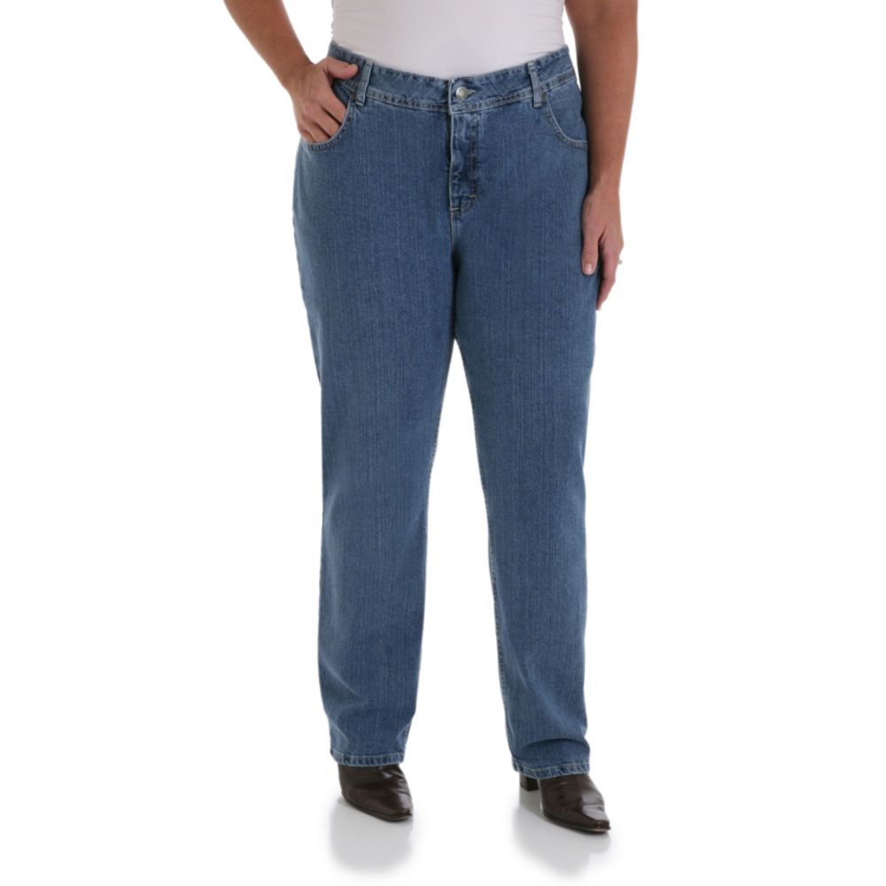 Rider Women's Plus Relaxed Fit Straight Leg Jeans